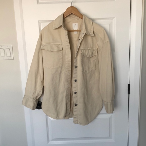 Cream oversized shacket - Picture 1 of 1